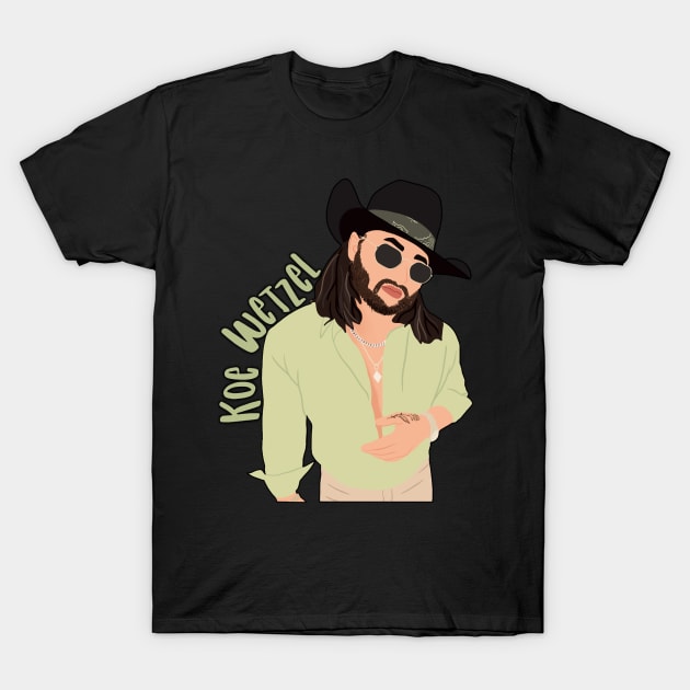 Love Funny Man Koe Wetzel Digital Illustration Gifts For Everyone T-Shirt by LovelyDayG